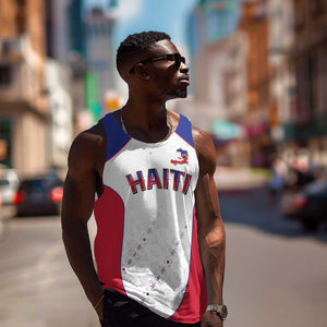 World Football 2026 Afro-Haiti Custom Men Tank Top Together For Ayiti White Style - African Pride