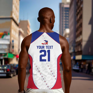 World Football 2026 Afro-Haiti Custom Men Tank Top Together For Ayiti White Style - African Pride