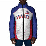 World Football 2026 Afro-Haiti Custom Padded Jacket Together For Ayiti White Style - African Pride