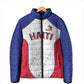 World Football 2026 Afro-Haiti Custom Padded Jacket Together For Ayiti White Style - African Pride