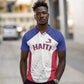 World Football 2026 Afro-Haiti Custom Polo Shirt Together For Ayiti White Style - African Pride