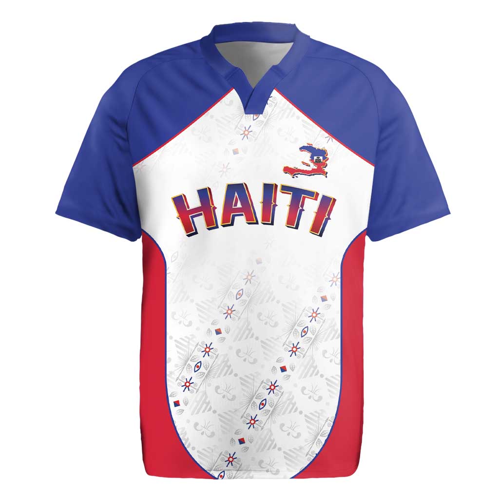 World Football 2026 Afro-Haiti Custom Rugby Jersey Together For Ayiti White Style - African Pride