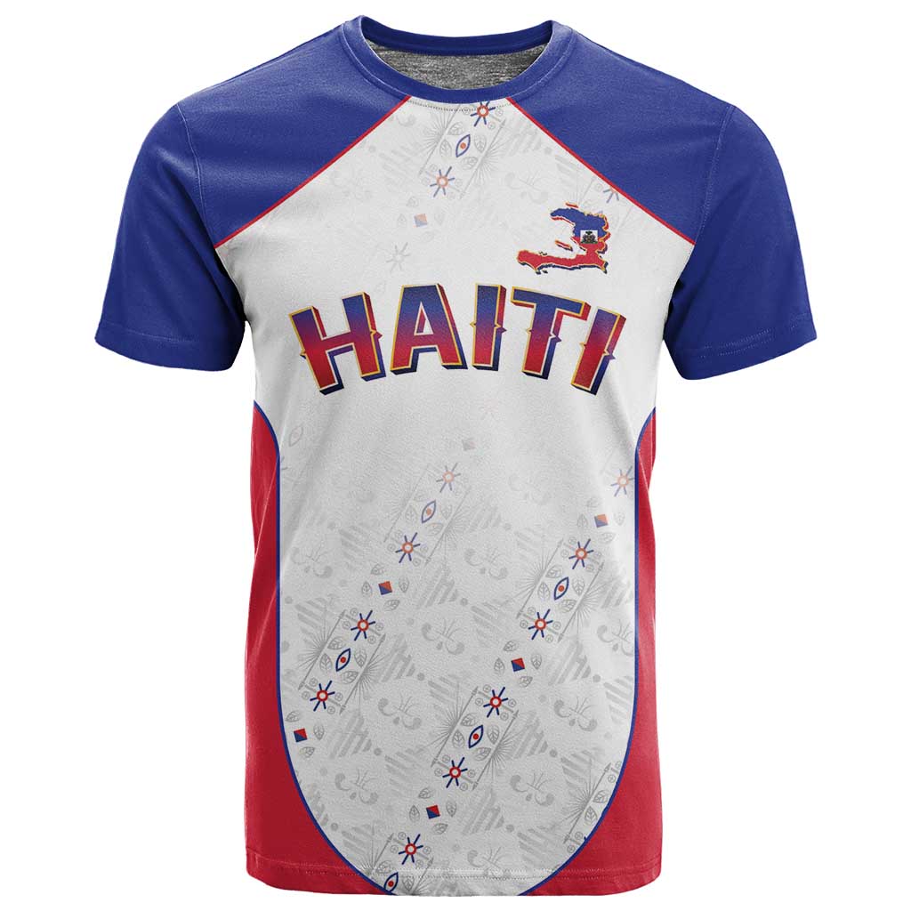 World Football 2026 Afro-Haiti Custom T shirt Together For Ayiti White Style - African Pride