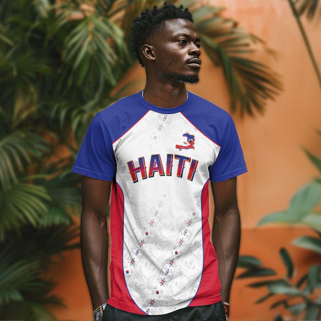 World Football 2026 Afro-Haiti Custom T shirt Together For Ayiti White Style - African Pride