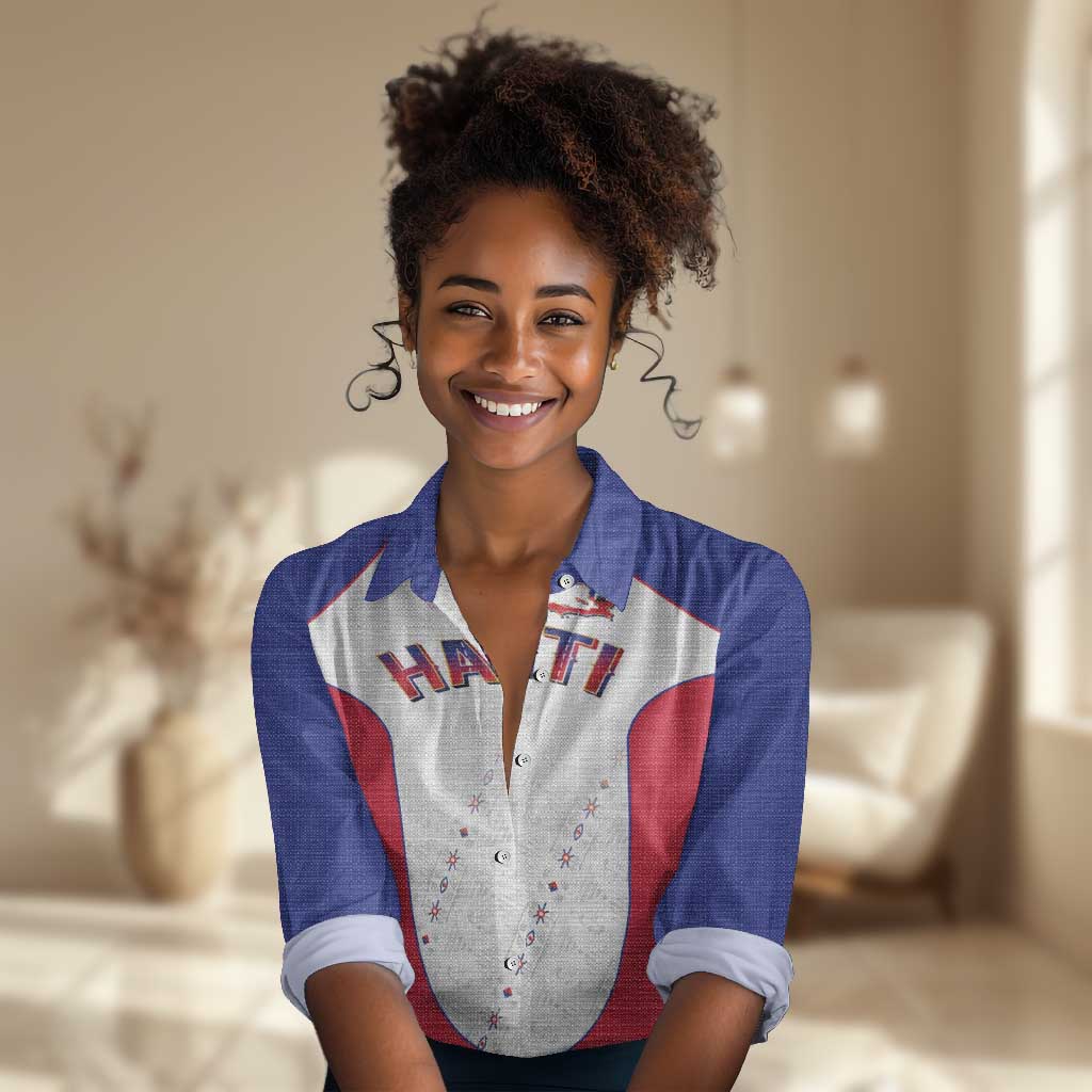 World Football 2026 Afro-Haiti Custom Women Casual Shirt Together For Ayiti White Style - African Pride