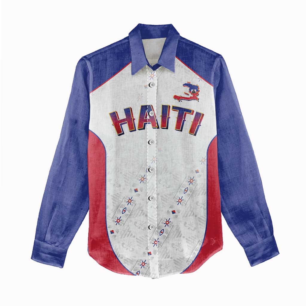 World Football 2026 Afro-Haiti Custom Women Casual Shirt Together For Ayiti White Style - African Pride