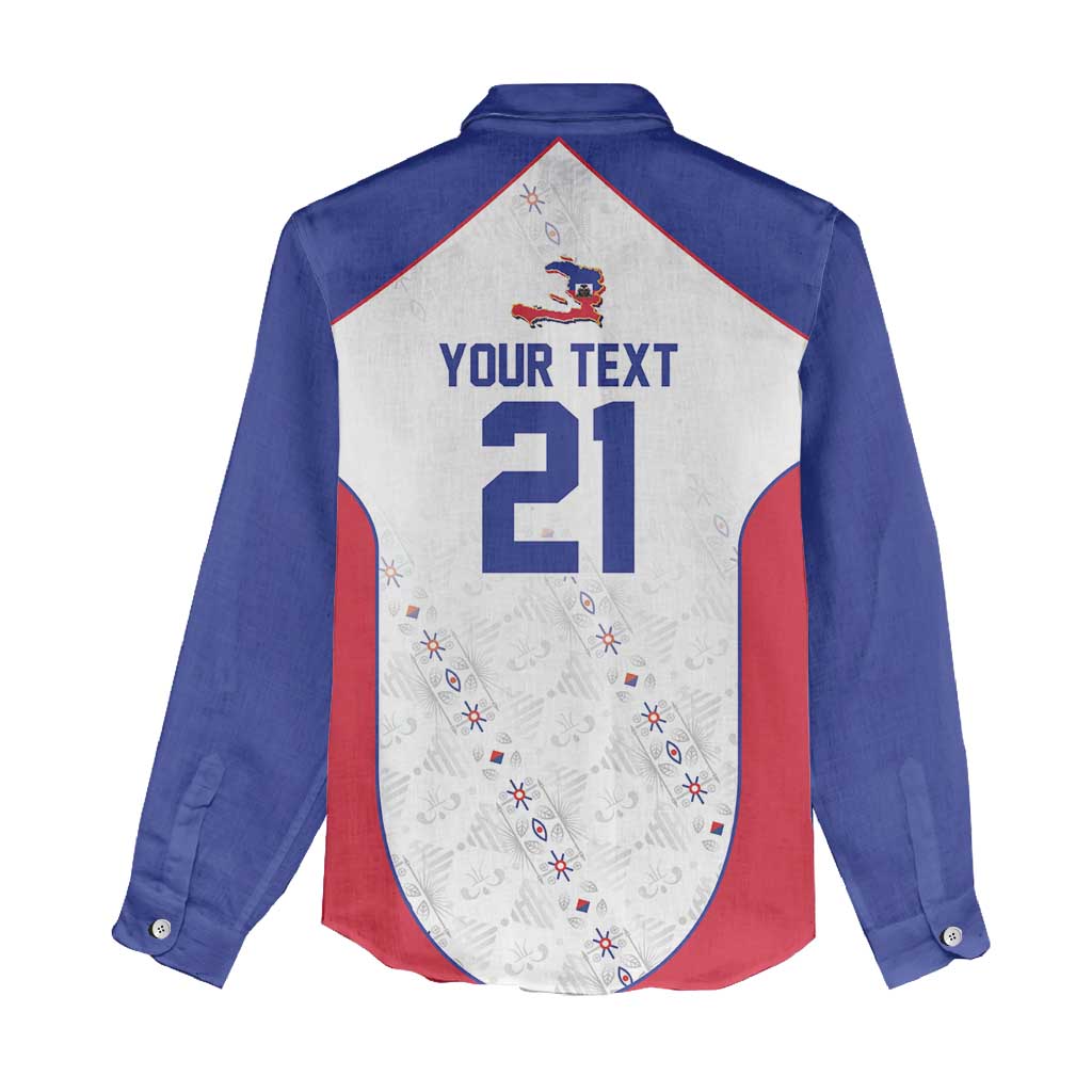 World Football 2026 Afro-Haiti Custom Women Casual Shirt Together For Ayiti White Style - African Pride