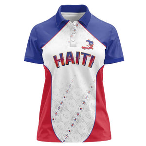 World Football 2026 Afro-Haiti Custom Women Polo Shirt Together For Ayiti White Style - African Pride