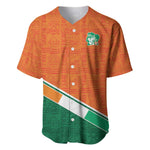 World Football 2026 Ivory Coast Custom Baseball Jersey African Adinkra Pattern - African Pride