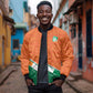 World Football 2026 Ivory Coast Custom Bomber Jacket African Adinkra Pattern - African Pride