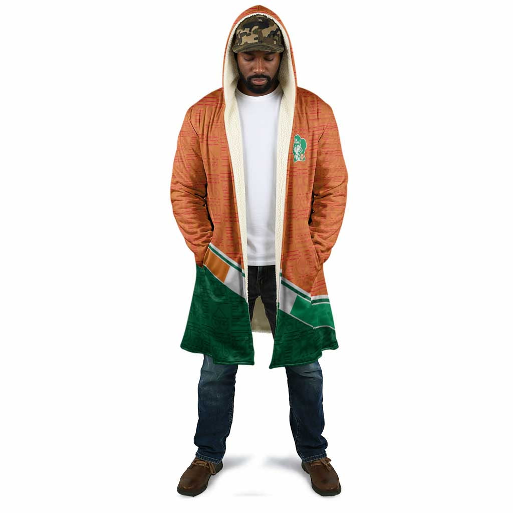 World Football 2026 Ivory Coast Custom Cloak African Adinkra Pattern - African Pride