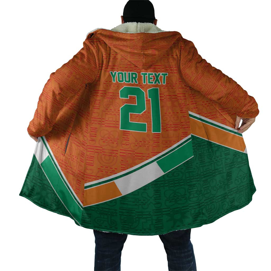 World Football 2026 Ivory Coast Custom Cloak African Adinkra Pattern - African Pride