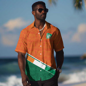 World Football 2026 Ivory Coast Custom Hawaiian Shirt African Adinkra Pattern - African Pride