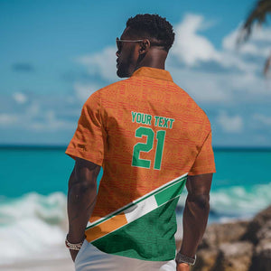 World Football 2026 Ivory Coast Custom Hawaiian Shirt African Adinkra Pattern - African Pride