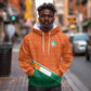 World Football 2026 Ivory Coast Custom Hoodie African Adinkra Pattern - African Pride