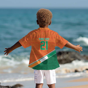 World Football 2026 Ivory Coast Custom Kid Hawaiian Shirt African Adinkra Pattern LT9