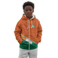 World Football 2026 Ivory Coast Custom Kid Hoodie African Adinkra Pattern - African Pride