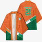 World Football 2026 Ivory Coast Custom Kimono African Adinkra Pattern - African Pride