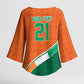 World Football 2026 Ivory Coast Custom Kimono Sleeve Blouse African Adinkra Pattern - African Pride