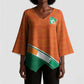 World Football 2026 Ivory Coast Custom Kimono Sleeve Blouse African Adinkra Pattern - African Pride
