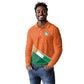 World Football 2026 Ivory Coast Custom Long Sleeve Polo Shirt African Adinkra Pattern - African Pride
