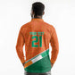 World Football 2026 Ivory Coast Custom Long Sleeve Polo Shirt African Adinkra Pattern - African Pride