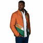 World Football 2026 Ivory Coast Custom Padded Jacket African Adinkra Pattern - African Pride