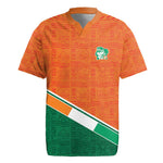 World Football 2026 Ivory Coast Custom Rugby Jersey African Adinkra Pattern - African Pride