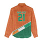 World Football 2026 Ivory Coast Custom Women Casual Shirt African Adinkra Pattern - African Pride
