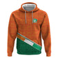 World Football 2026 Ivory Coast Custom Zip Hoodie African Adinkra Pattern - African Pride