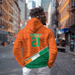 World Football 2026 Ivory Coast Custom Zip Hoodie African Adinkra Pattern - African Pride