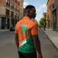 World Football 2026 Ivory Coast Custom Zipper Polo Shirt African Adinkra Pattern - African Pride