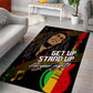 Legend Bob Get Up Stand Up Area Rug Black Jamaican Reggae Multicolored