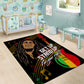 Legend Bob Get Up Stand Up Area Rug Black Jamaican Reggae Multicolored
