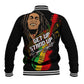 Legend Bob Get Up Stand Up Baseball Jacket Black Jamaican Reggae Multicolored