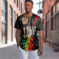 Legend Bob Get Up Stand Up Baseball Jersey Black Jamaican Reggae Multicolored