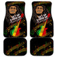 Legend Bob Get Up Stand Up Car Mats Black Jamaican Reggae Multicolored