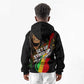 Legend Bob Get Up Stand Up Kid Hoodie Black Jamaican Reggae Multicolored