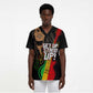 Legend Bob Get Up Stand Up Scrub Top Black Jamaican Reggae Multicolored