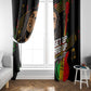 Legend Bob Get Up Stand Up Window Curtain Black Jamaican Reggae Multicolored