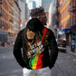Legend Bob Get Up Stand Up Zip Hoodie Black Jamaican Reggae Multicolored