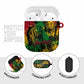 Personalized Rastafarian Lion Legend Bob AirPods Case Black Jamaican Reggae Sketch Portrait