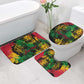 Personalized Rastafarian Lion Legend Bob Bathroom Set Black Jamaican Reggae Sketch Portrait