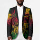 Personalized Rastafarian Lion Legend Bob Blazer Black Jamaican Reggae Sketch Portrait