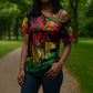 Personalized Rastafarian Lion Legend Bob Cross Shoulder Shirt Black Jamaican Reggae Sketch Portrait