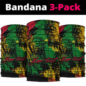 Rastafarian Lion Legend Bob Neck Gaiter Black Jamaican Reggae Festival Sketch Portrait LT9