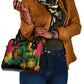 Rastafarian Lion Legend Bob Shoulder Handbag Black Jamaican Reggae Festival Sketch Portrait