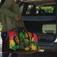 Personalized Rastafarian Lion Legend Bob Travel Bag Black Jamaican Reggae Sketch Portrait