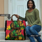 Personalized Rastafarian Lion Legend Bob Travel Bag Black Jamaican Reggae Sketch Portrait