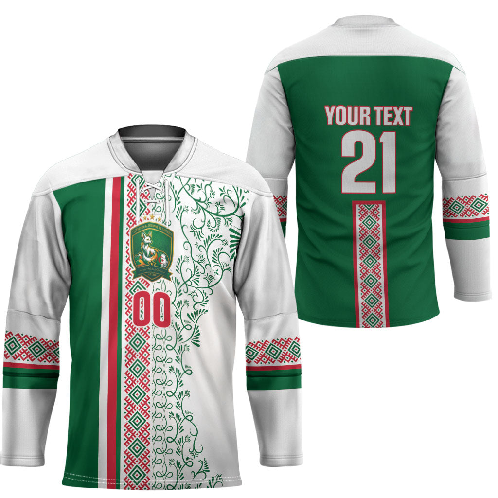 Algeria Tasqa n Umadal Custom Hockey Jersey Amazigh Desert Pattern Edition
